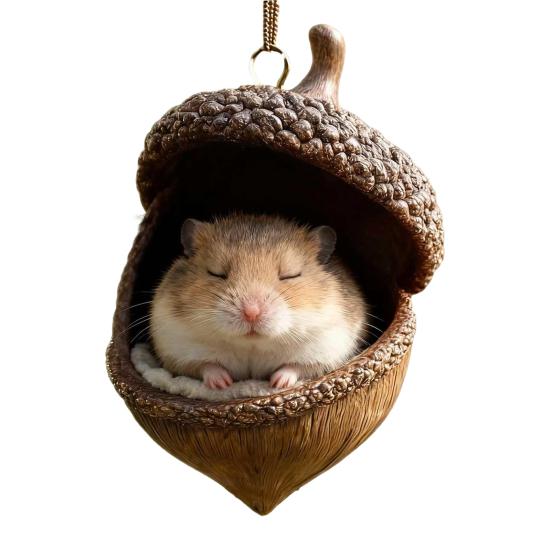 Лесные животные Желуди Украшения Акриловые Милые Рождественские елки Подвесные украшения Рустик