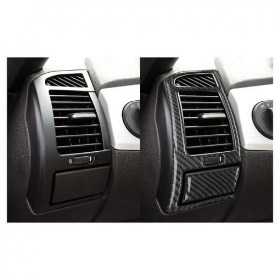 Carbon Fiber Car Front Air Vent Outlet Frame Cover Sticker For BMW Z4 E85 03-08