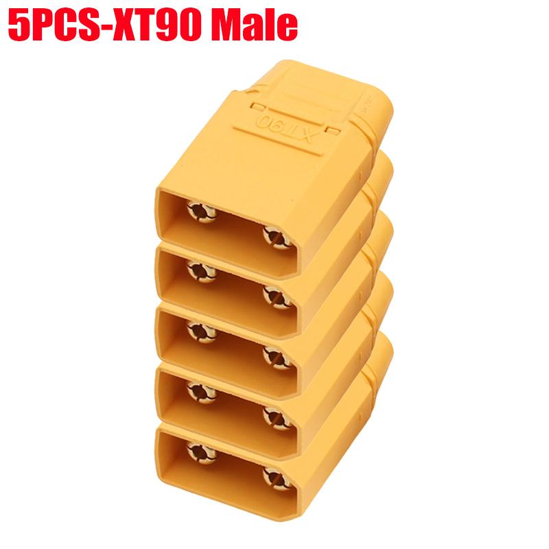Male Female Connector XT90 Plug with Back Cover Silicone Wire Connectors Adapter Cable Terminal Plugs for RC Lipo Battery
