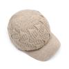 Женская зимняя утепленная вязаная бейсболка с толстой большой головой шерстяная кепка