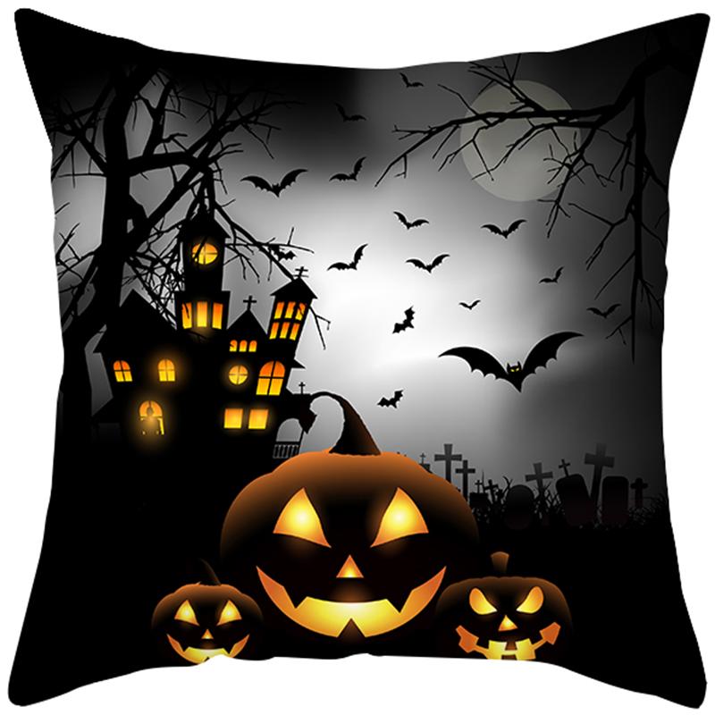 Домашний декор, наволочка с тыквой на Хэллоуин, креативная наволочка с принтом, наволочка для дивана, вечеринки, дома, автомобиля, наволочка 45x45 см, Funda de Almohada