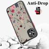 Матовый чехол с цветами для Samsung A05 Funda Galaxy A55 5G A54 A53 A52 A35 A34 A33 A14 A13 A12 A22 A23 A32 A51 A72 A73 M31 Твердый чехол