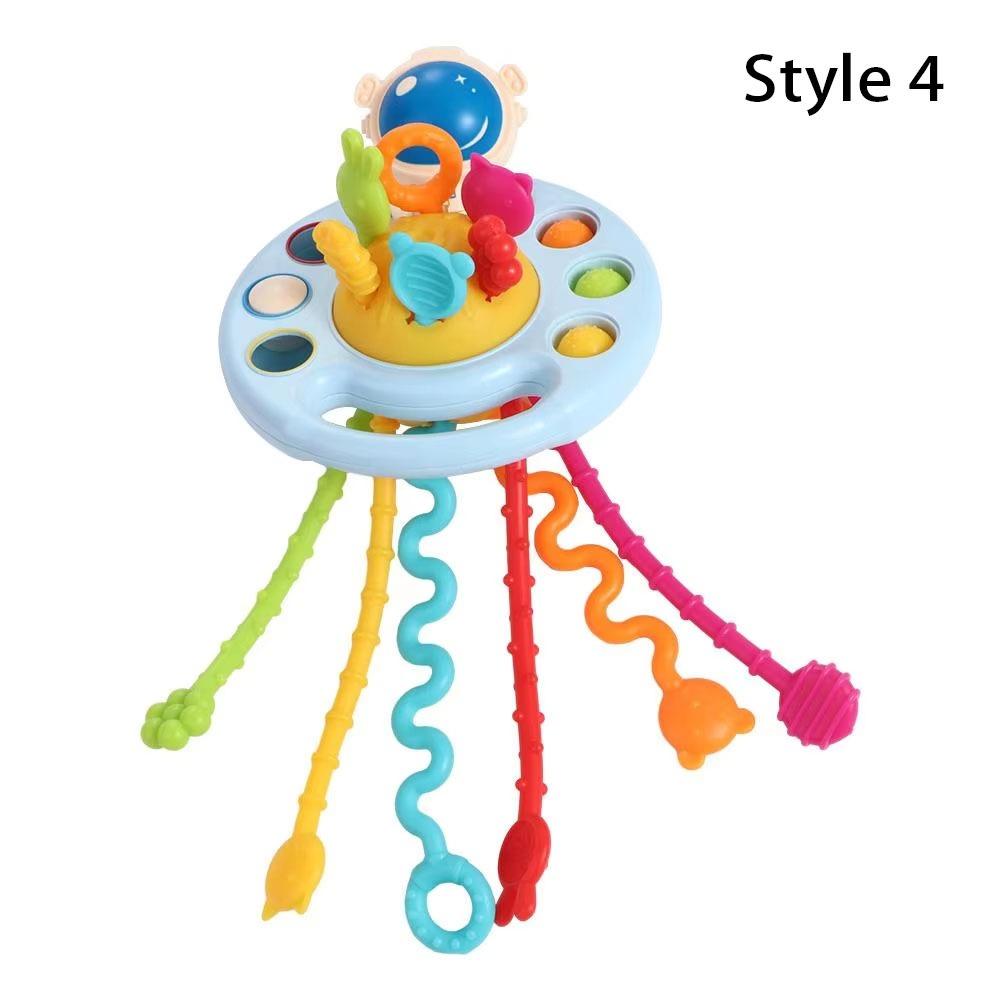 1 шт., развивающая игрушка для детей, симпатичная игрушка НЛО Монтессори, прочная детская игрушка