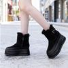 Женские зимние сапоги Northeast 2025 новая зимняя меховая интегрированная большая хлопковая обувь с бархатной теплой толстой подошвой короткие сапоги нескользящие