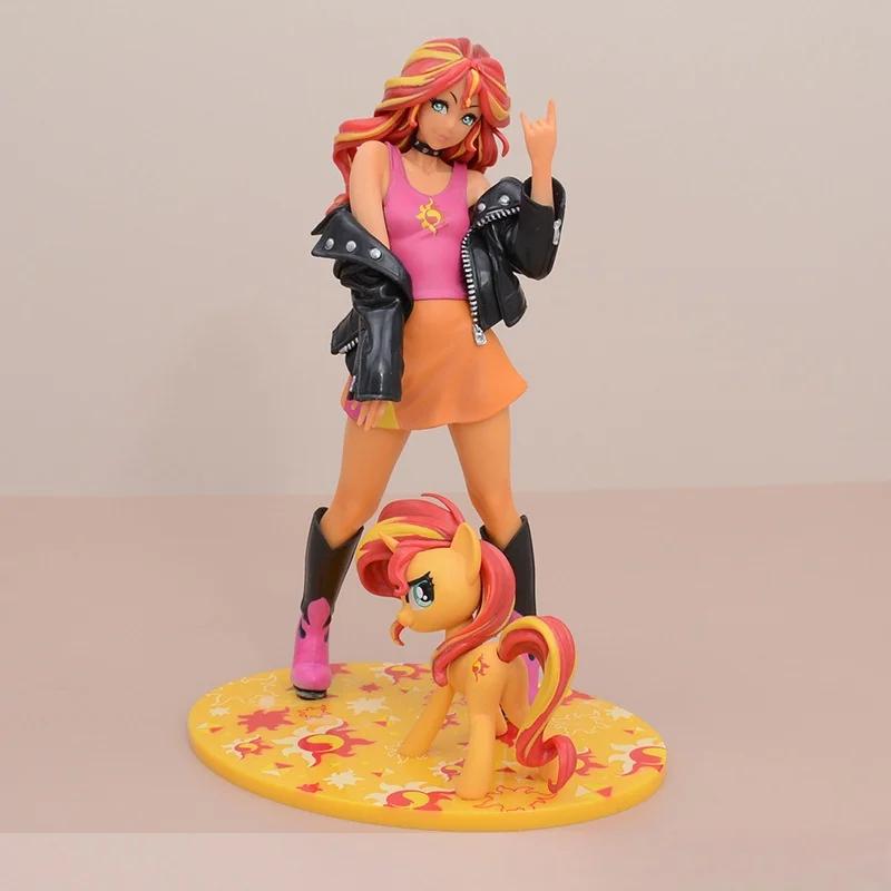 Новое поступление Серия My Little Poni Радужная Аниме Фигурка Милая Кукла Applejack Игрушка Fluttershy Twi Light le Модельные Куклы Игрушки Подарки
