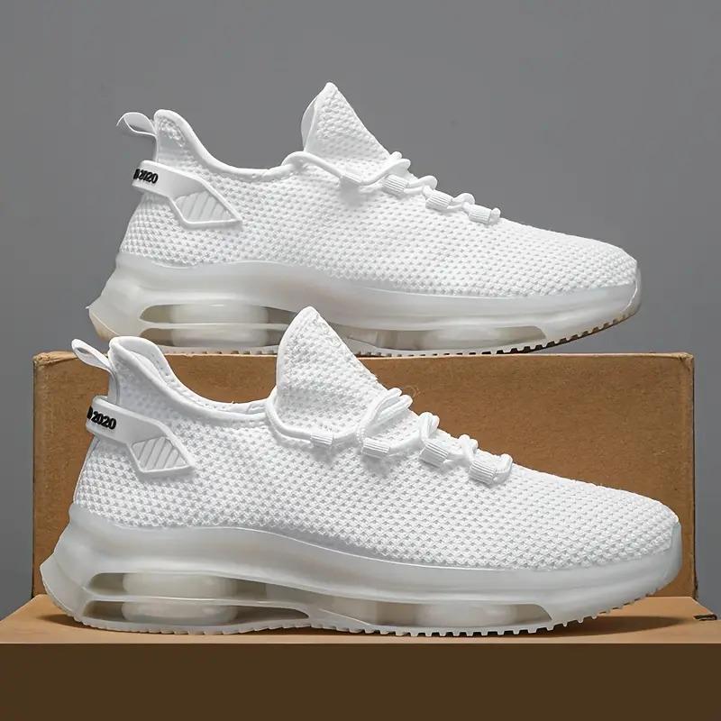 Мужские нескользящие повседневные кроссовки, дышащие, для бега на открытом воздухе, тренировок, походов, спорта, бега на открытом воздухе, женские плетеные трикотажные туфли на шнуровке