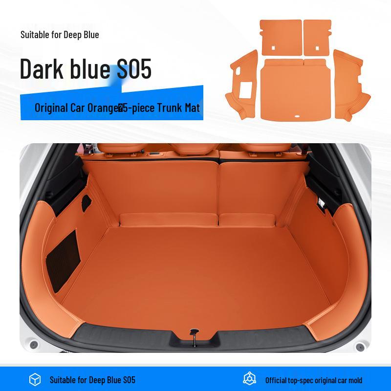 Deep Blue S05 Trunk Mat & Storage Box for Car Interior Modification