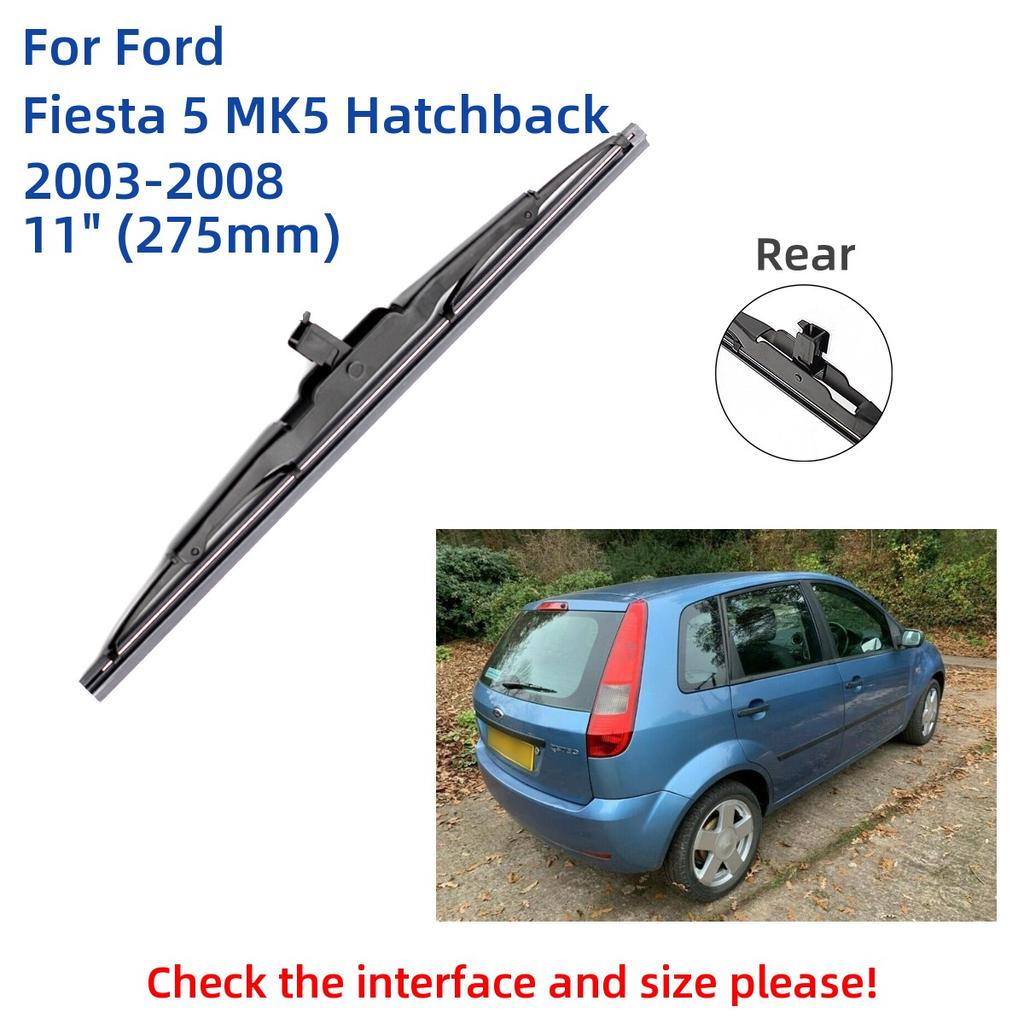 Для Ford Fiesta 5 MK5 Hatchback 2003-2008 передние и задние щетки стеклоочистителя резак аксессуары J Hook 2003 2004 2005 2006 2007 2008
