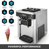 Commercial Ice Cream Machine 5.3 To 7.4Gal Per Hour Soft Serve with LED Display Auto Clean 3 Flavors for Restaurants,2200W