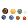 8Pcs Solar System Planets Crystal Stone Finely Polished Palm Size Planet Stress Balls for Kids