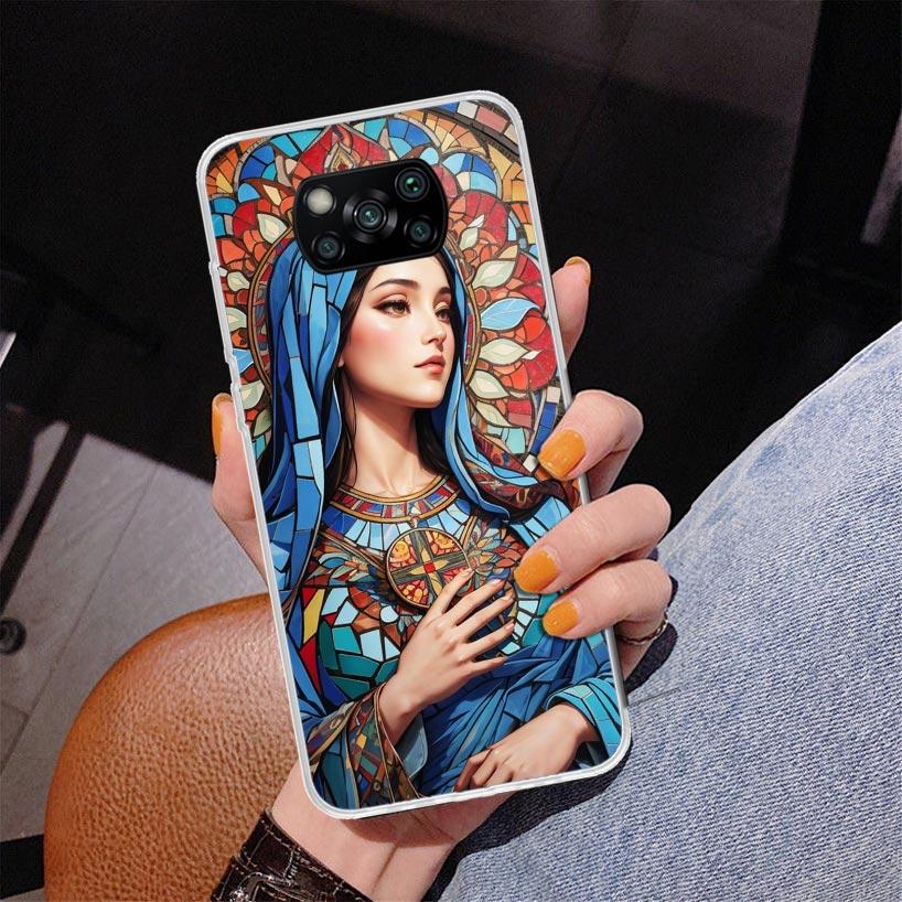 Virgin De Guadalupe Virgen Mary Phone Case For Xiaomi Poco X7 X6 X5 Pro F7 Ultra Redmi 15C 15 13C 13 12C 12 10 10A 10C 9 9A 9C 9