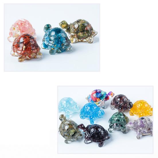 Faux Crystal Turtle Figurine Artificial Tortoise Miniature Statue Epoxy Resin Table Centerpiece Car Home Office Decoration Adult Sex Wear