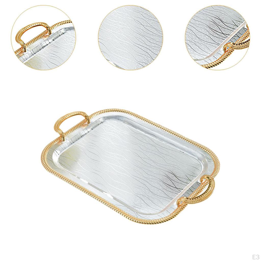 Поднос для сервировки, декоративный многоцелевой элегантный держатель для чайной чашки, ювелирные изделия для кухни, туалета