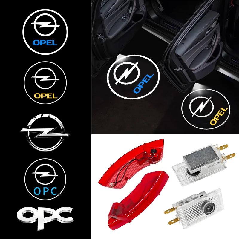 2 pieces LED Car Door Lights Welcome Light Emblem Logo Lamps For Opel Insignia A B 2009-2017 Antara 2008-2018 car accessories