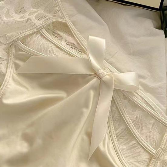 Women's Sexy Lace Lace Low Rise Hipster Underwear Soft Floral Panties Seamless Sheer Mesh