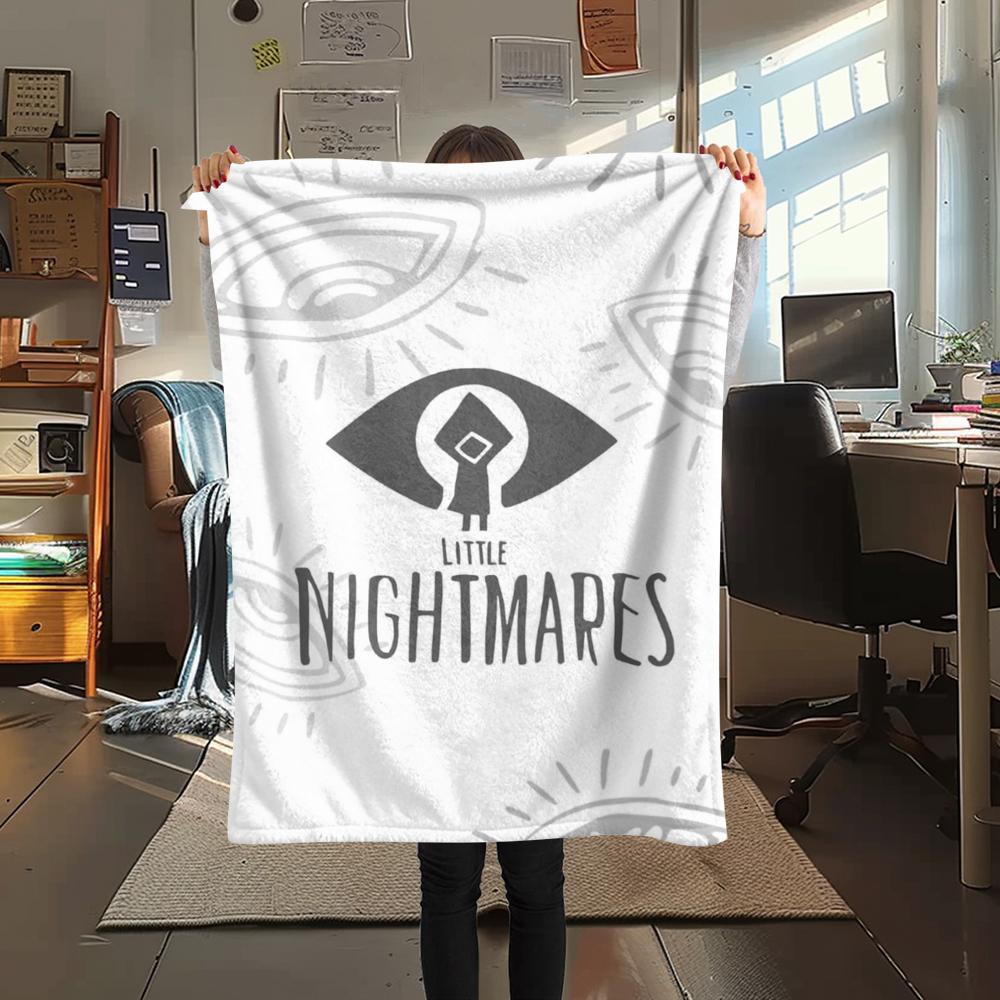 Фланелевое одеяло с принтом Little Nightmares, Высококачественное, Удобное для всех сезонов, Домашний декор, Тепло и уют, Идеально для Рождественских подарков68