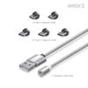 Armor3 Magnetic Charging Cable Set 2 1 Compatible with Xbox and More Set, Silver, 6-Piece (3 Type-C, Micro-USB, Cable) Switch®, PS4®, One®,