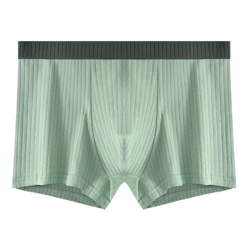 Мужское дышащее нижнее белье, трусы-боксеры, хлопковые трусы, сплошной цвет