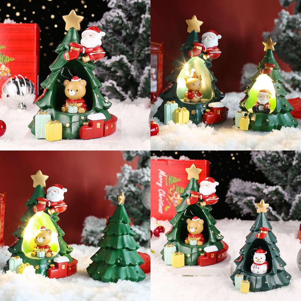 Рождественская звезда Ночник Мультяшный снеговик Полистоуновая фигурка Для детей Девочек