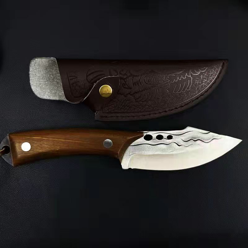 Рыболовный нож из нержавеющей стали, кухонные ножи, ножи для мяса, костей, инструмент для резки фруктов и овощей с чехлом для ножа