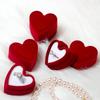 Velvet Jewelry Display Case Luxurious Jewelry Box Earring Packaging Box  For Wedding Anniversary