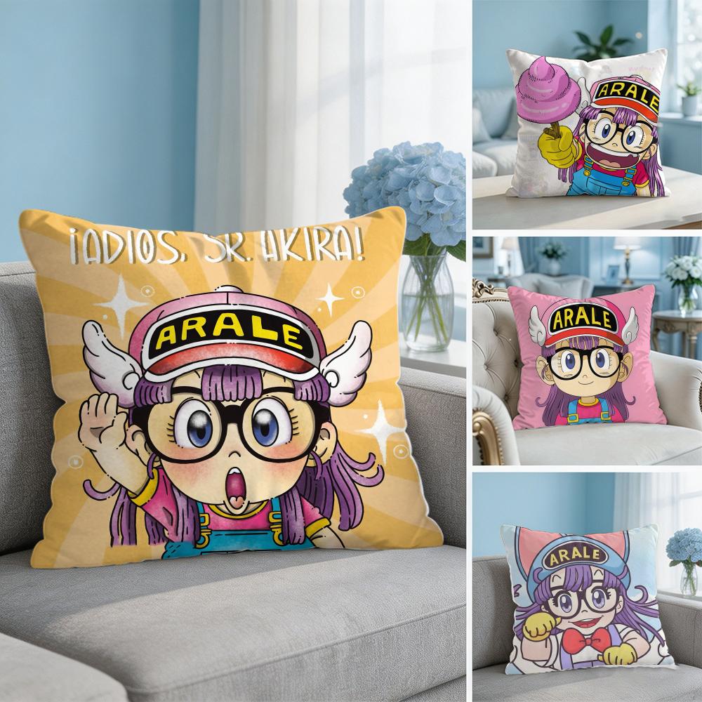 Dr SLUMP AARALE CHAN Cushion Cover Square Pillow Bedroom Sofa Leisure Comfort Living Room Home Decoration X