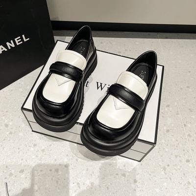 Британские маленькие кожаные туфли женские 2025 лето и осень новые универсальные туфли Мэри Джейн на платформе высококлассные одинарные туфли