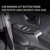 For Toyota Land Cruiser FJ 2026-2028 RHD Carbon Fiber Texture Window Control Button Molding Trim Anti Scratch Auto Interior Trim
