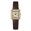 Student Vintage Watch Exquisite Small Square Disc Belt Watch Ladies Waterproof Quartz Watch