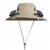New Men's Fishing Cap Solar Charging Fan Outdoor Work Summer Casual Mountain Climbing Travel Fisherman Hat Sports Entertainment