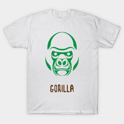 Футболка женская Gorilla Harajuku Print Kawaii футболка летняя с коротким рукавом женская футболка топ футболка