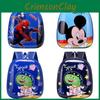 Cartoon Cute Car Printed Backpack Children Backpack Suitable For Outing School