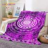 3D Mandala Yoga Flower Bohemia Meditation Nature Soft Flannel Blanket for Bed Bedroom Sofa Picnic,Throw Blanket Outdoors Leisure