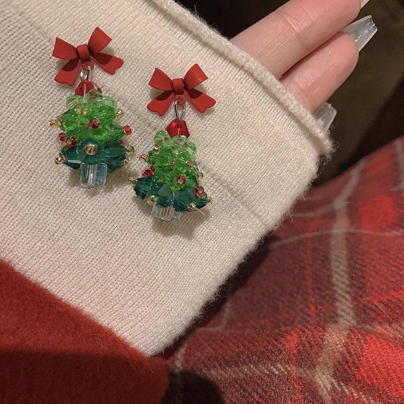 Титановое ожерелье «Рождественская елка»: Элегантная длинная цепочка-свитер для женщин - Уникальный нишевый дизайн