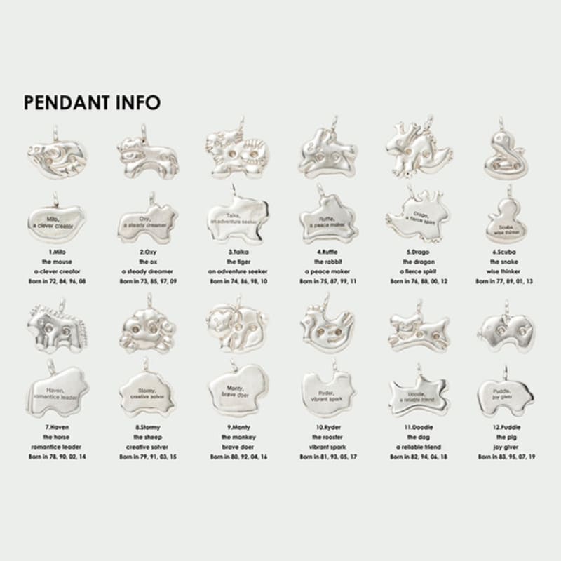 sickfumedot 12TTI Cookie Necklace - Orange_54 Colors