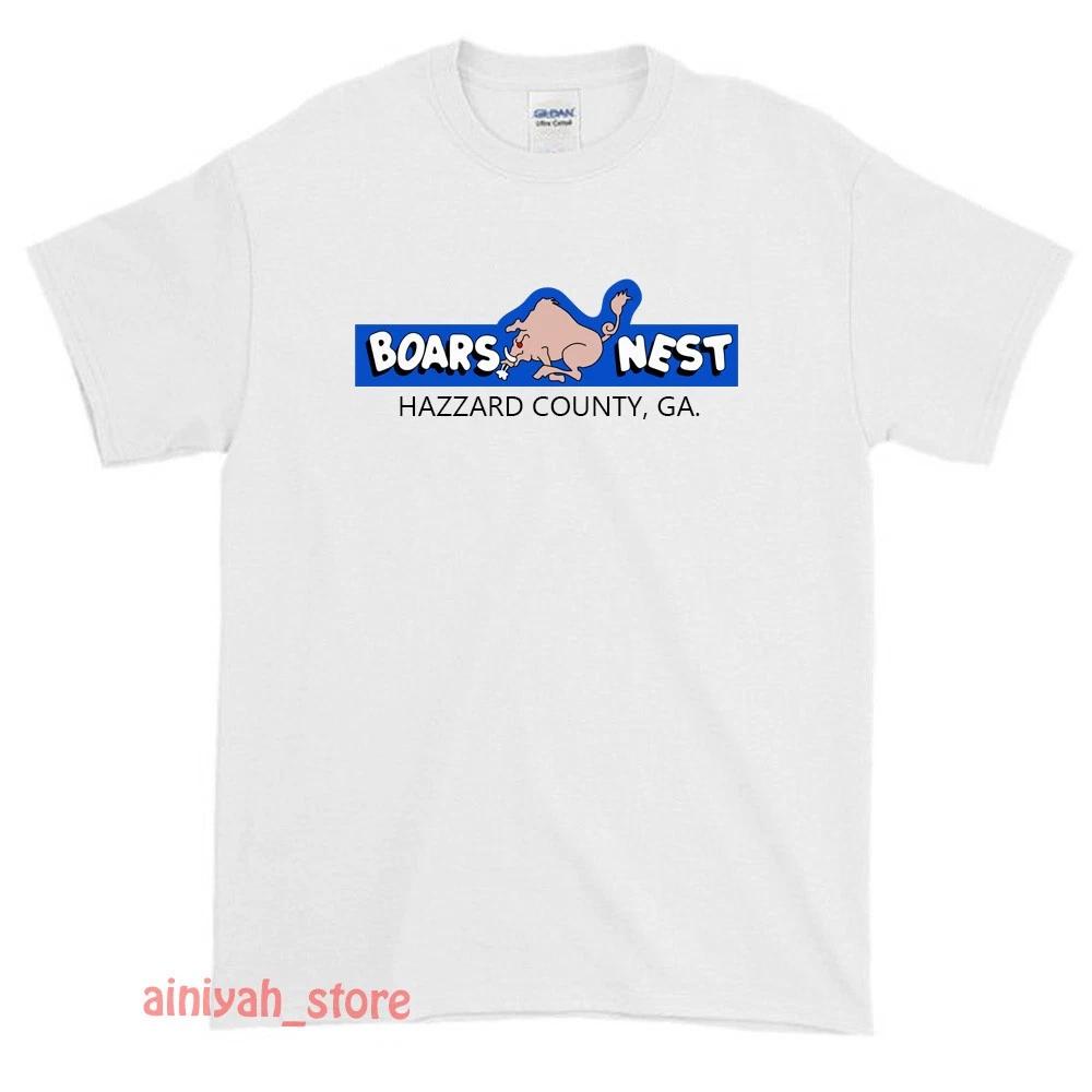 New Boars Nest The Dukes of Hazzard Logo Men's Funny T shirt USA Size S-XXL
