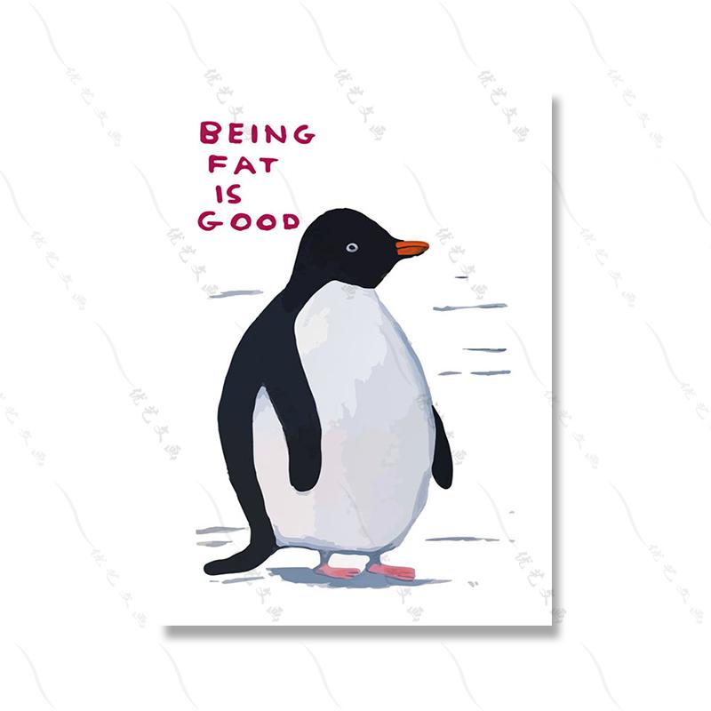 Дэвид Шригли Настенная картина Печать на холсте Забавный мужчина Попка Абстрактные животные Скандинавский постер Домашний декор Картины для гостиной