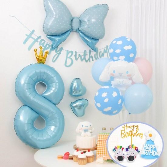 Sanrio Cinnamoroll Balloon Birthday Party Set, a Popular Character In Korea