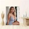 Сексуальная Женщина Металлическое Настенное Искусство Декор для Дома, Офиса, Сада Знак