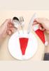 Festive Table Decor Red Santa Hat Napkins Set 12cm 20 Pack