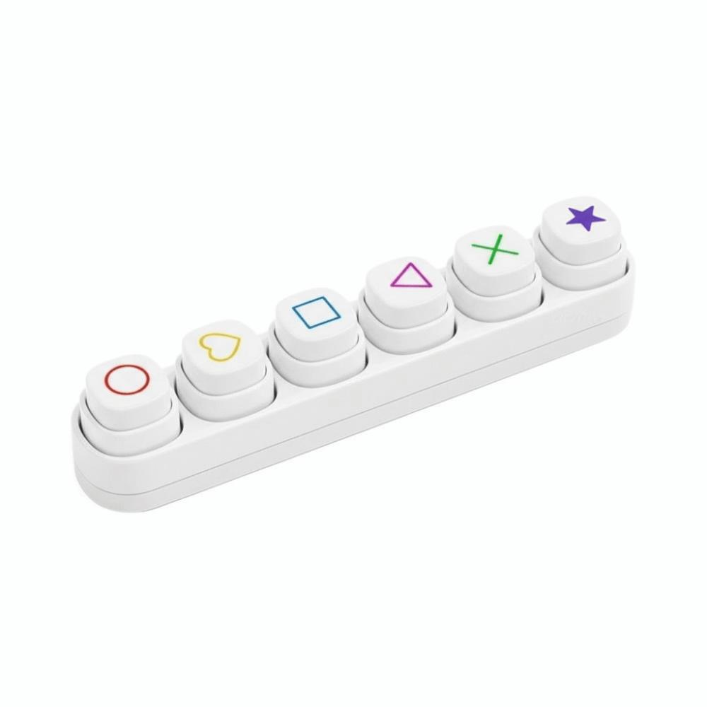 6-in-1 Set Cartoon Stamp Stickers Kit Blue / White Stamp Set DIY Crafts Students School