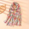 Ladies Hawaiian Style Beach Scarf Shawl Bohemian Floral Line Elements Spring/Summer Outing Casual Accessories Latest Design