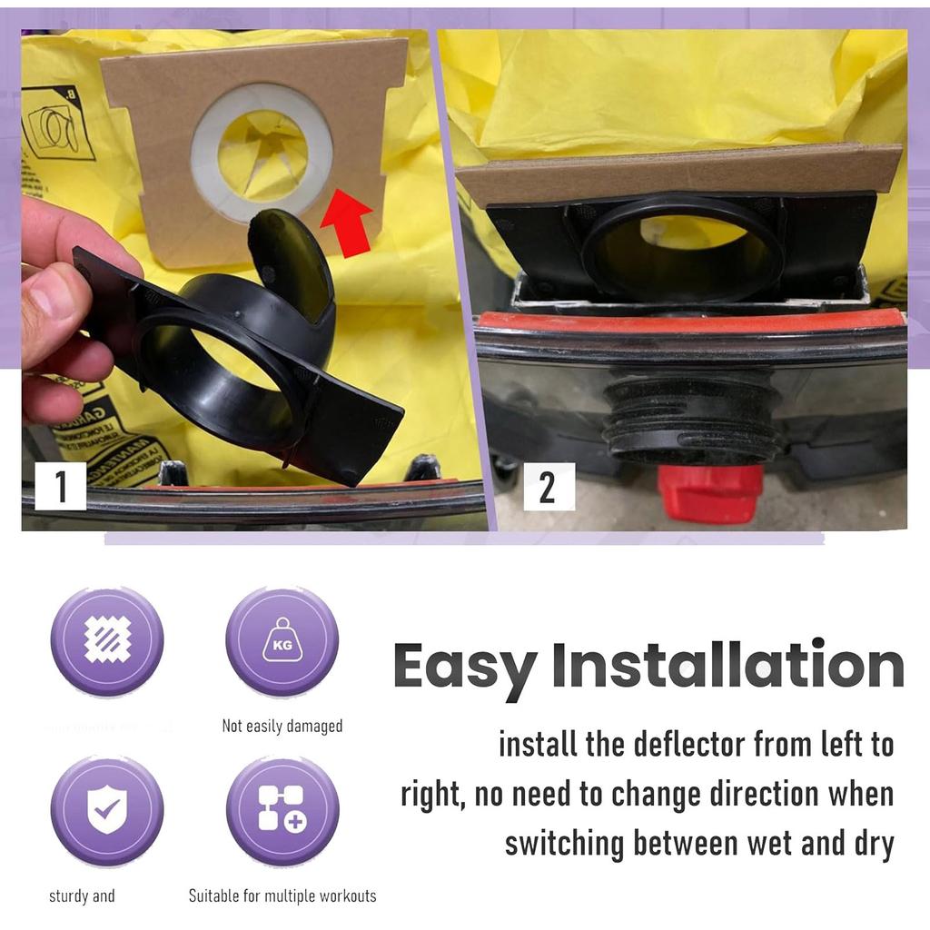 2 шт. Входные дефлекторы Запасная часть для пылесоса Пластиковая текстура для пылесоса влажной и сухой уборки 7413197 7413120