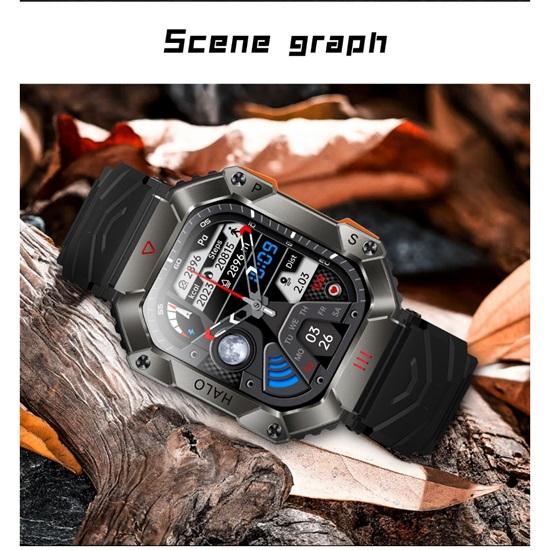 SACOSDING Apollo-002s-A Men 2.0inch Large Screen Compass Bluetooth Call Outdoor Sports Watches Fitness Smartwatch Women