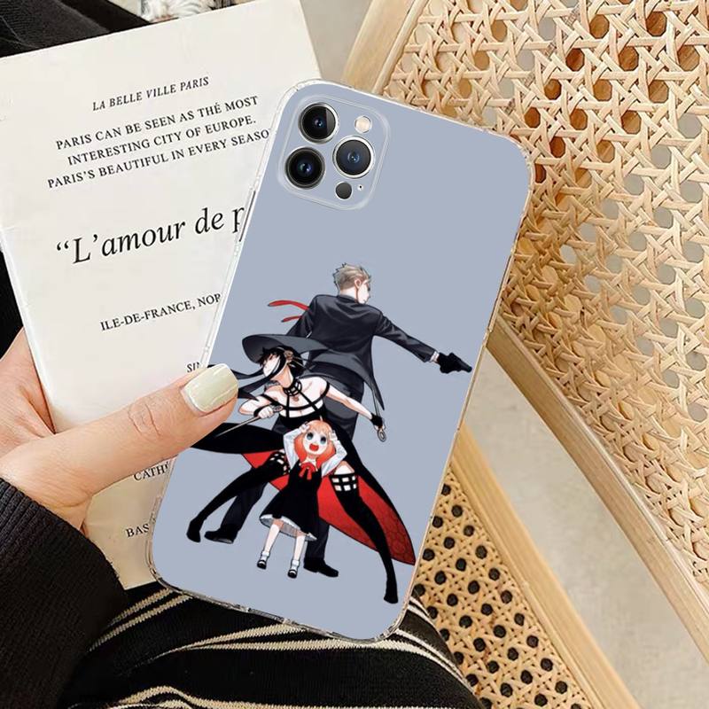 Мягкий силиконовый чехол для телефона SPY×FAMILY для iphone 14 13 12 11 Pro Mini XS MAX 8 7 6 Plus X XS XR