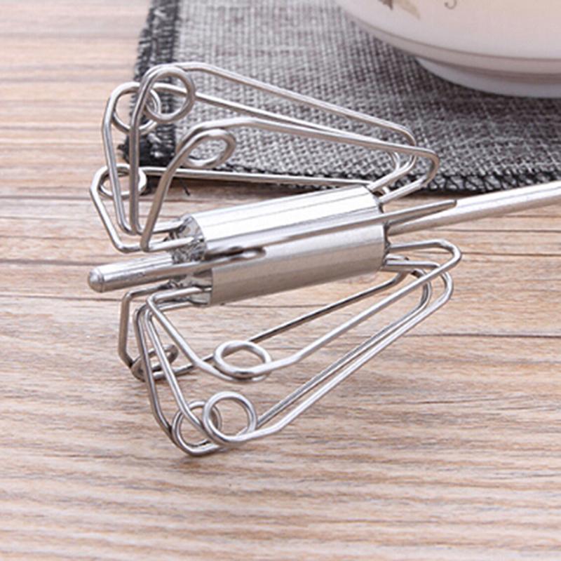 Полуавтоматический миксер для взбивания яиц, самовращающийся венчик из нержавеющей стали, ручной блендер