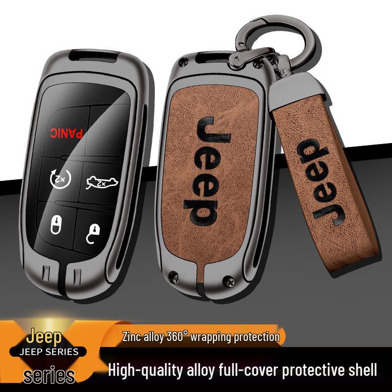 Key Case for Jeep Cherokee, Compass, Grand Cherokee, Renegade, Grand Commander