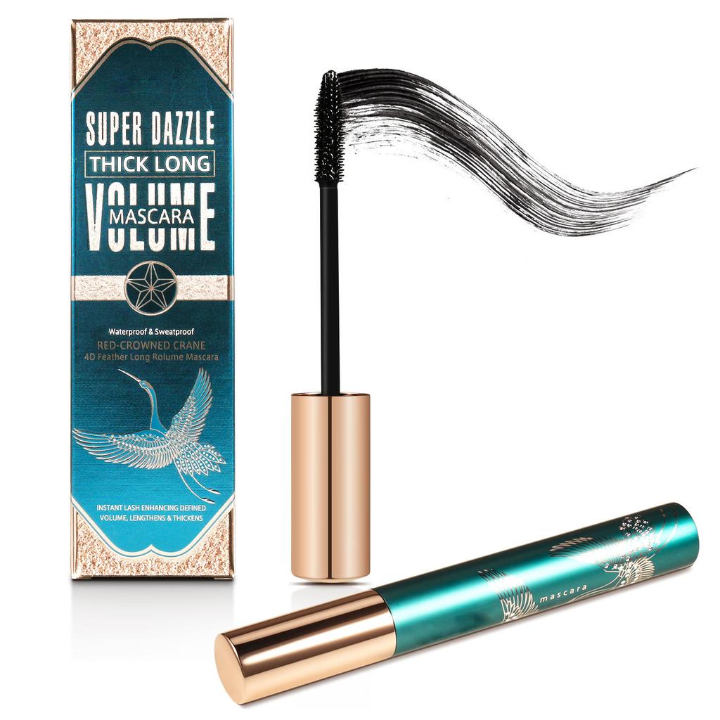 Тушь для ресниц Водостойкая, густая, удлиняющая, 4D Curl, стойкая, не размазывающаяся, ультратонкая тушь для ресниц