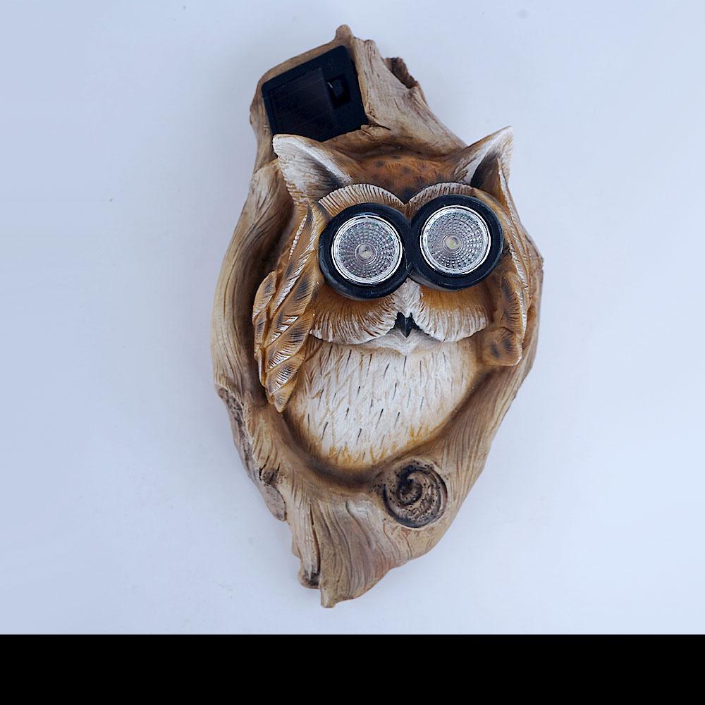 Retro Store Door Sign Hanging Welcome To Owl Decoration Courtyard Solar Lighting Landscaping Decoration Ornaments