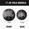 1set Car Front Grill Badges Rear Trunk Emblem Lid Covers Logo Sticker Black White Center Cover For VW POLO 13-16 17-20 21-23 Ph6 zknm1
